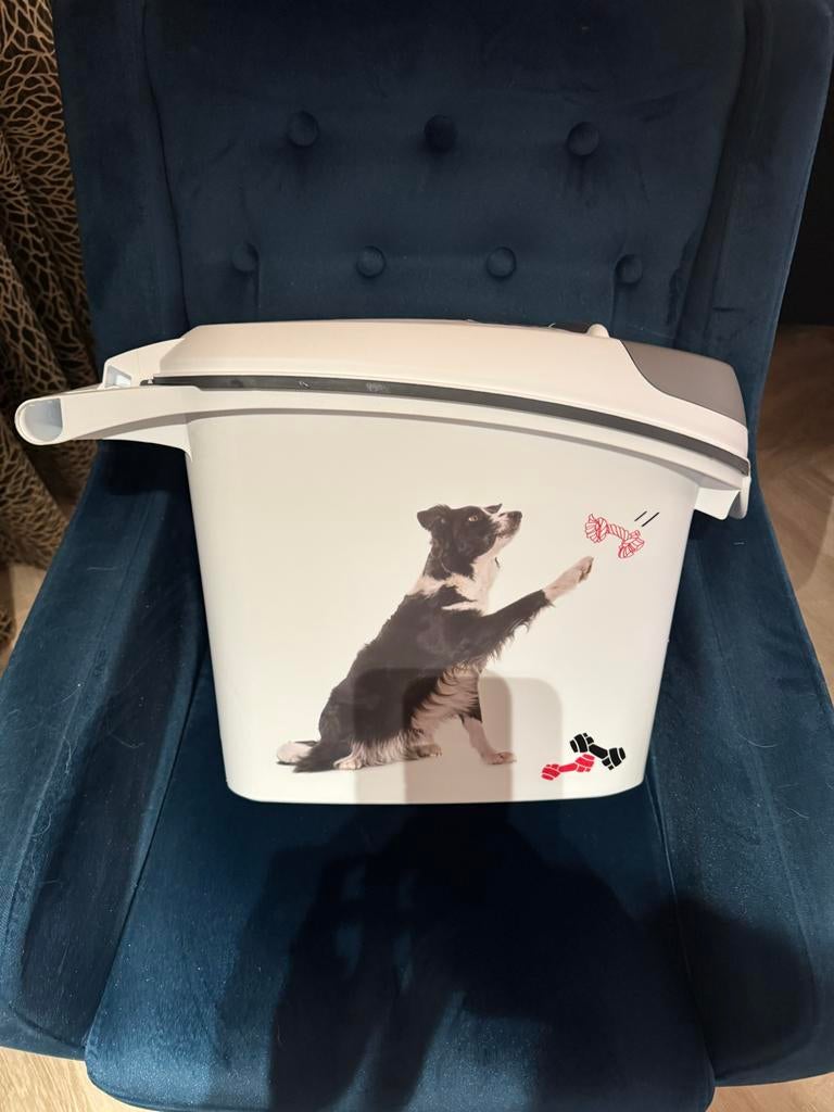 Hondenbrokken bewaarbox 15 liter, Ophalen, Zo goed als nieuw