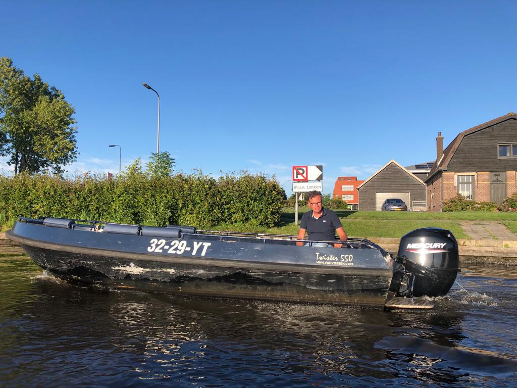 Van Vossen Twister met Mercury 60 pk (bj. 2023), Ophalen, Aluminium, 3 tot 6 meter, Buitenboordmotor