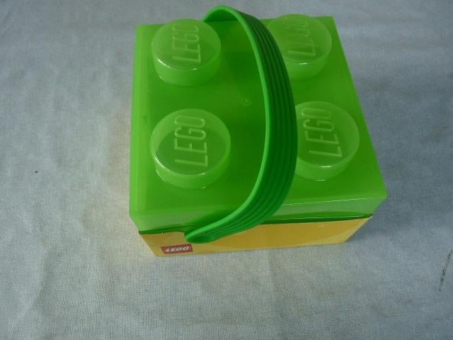 LEGO lunchbox  of opbergbox in felle kleur groen Nieuw, Ophalen of Verzenden, Nieuw, Complete set, Lego