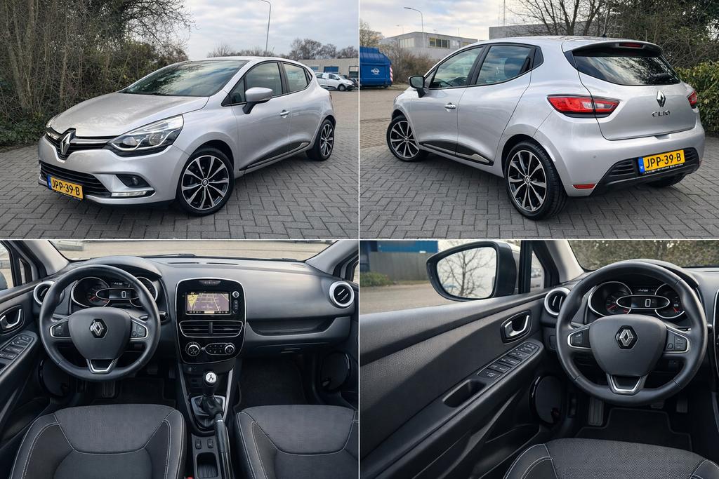 Renault Clio 0.9 TCe|Clima|Cruise|Navi|PDC|Airco|Nieuwe APK, Auto's, Renault, Voorwielaandrijving, 898 cc, Zwart, 580 kg