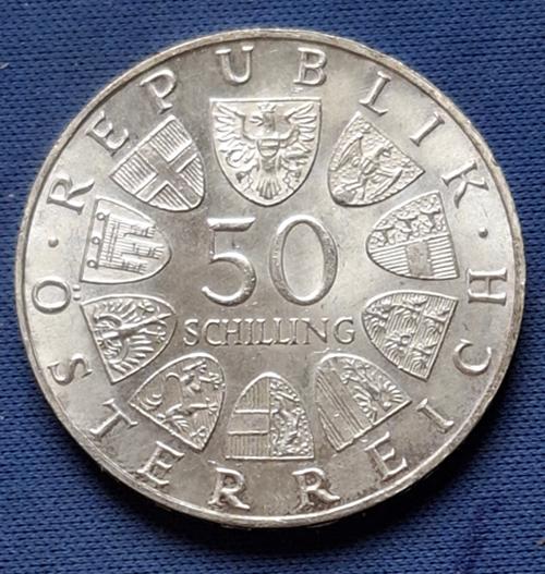 Oostenrijk 50 shilling 1971 Km 2911 CS+4, Verzenden, Oostenrijk, Losse munt, Zilver