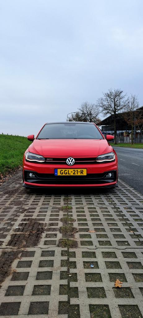 Volkswagen Polo 2.0 TSI 200pk 6-DSG 2019 Rood, Auto's, Stof, 4 cilinders, 1984 cc, 1200 kg