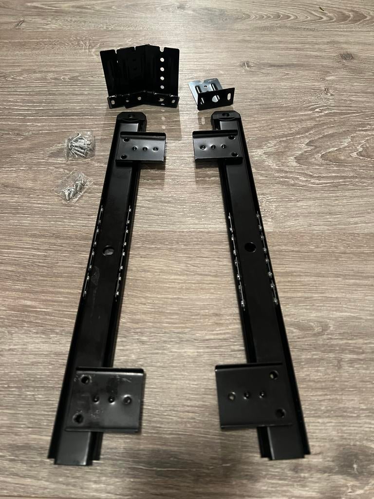 Toetsenbordlade / Schuifrail - Zwart Metaal, Ophalen of Verzenden, Nieuw