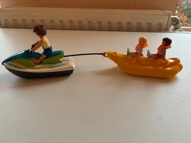 Playmobil Jet ski met bananenboot incl. motor, Ophalen of Verzenden, Zo goed als nieuw, Complete set