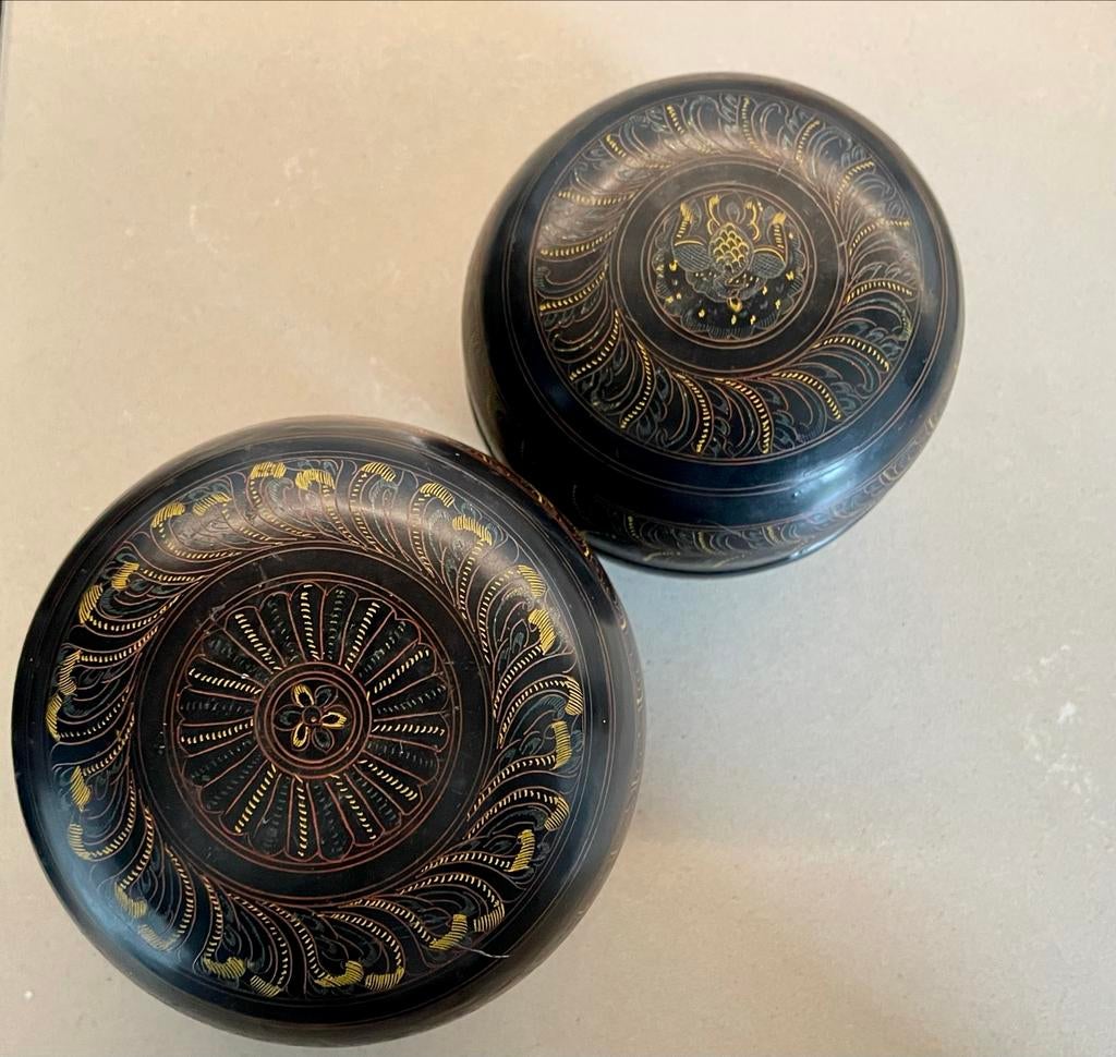 Oude bakjes met deksel, Antiek en Kunst, Ophalen of Verzenden