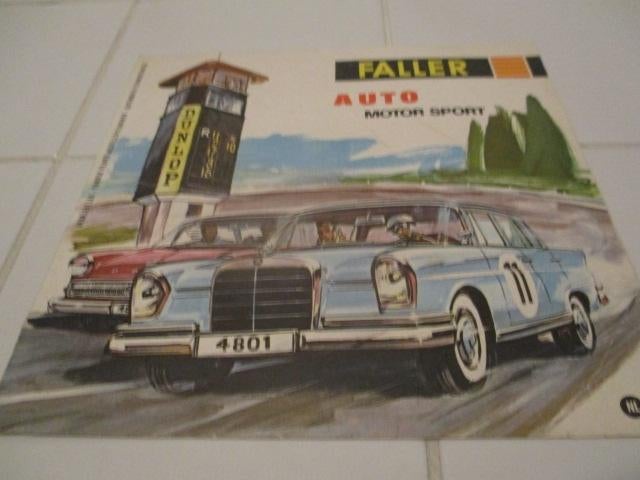 Faller NL folder 4801 mercedes 220 motor sport, Overige merken, Gebruikt, Onderdelen, Ophalen of Verzenden