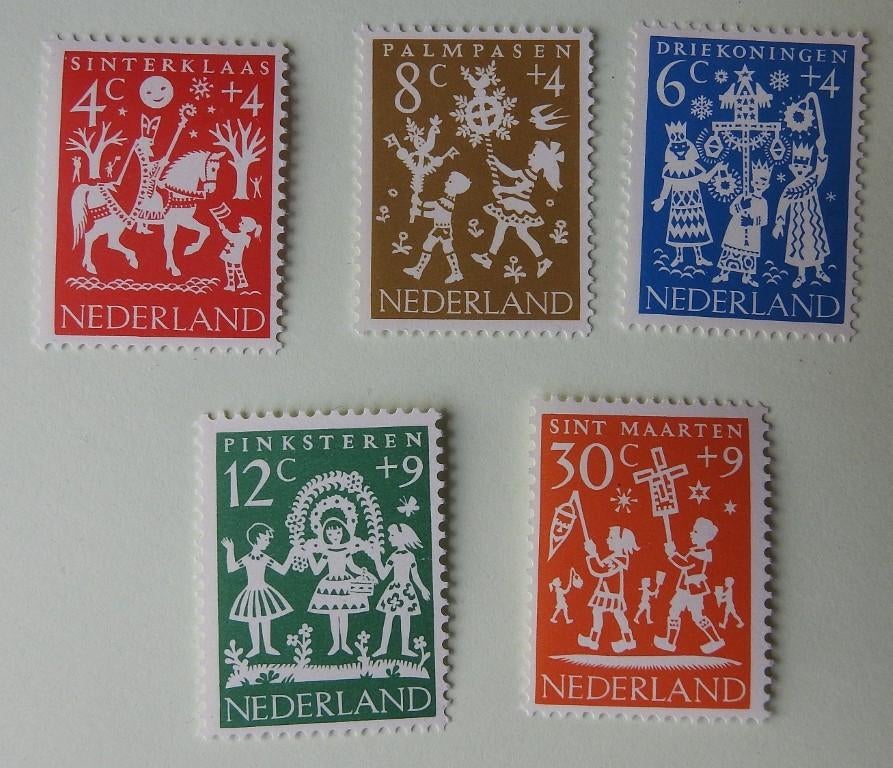 Kinderzegels 1961 Feestdagen, Verzenden, Na 1940, Postfris