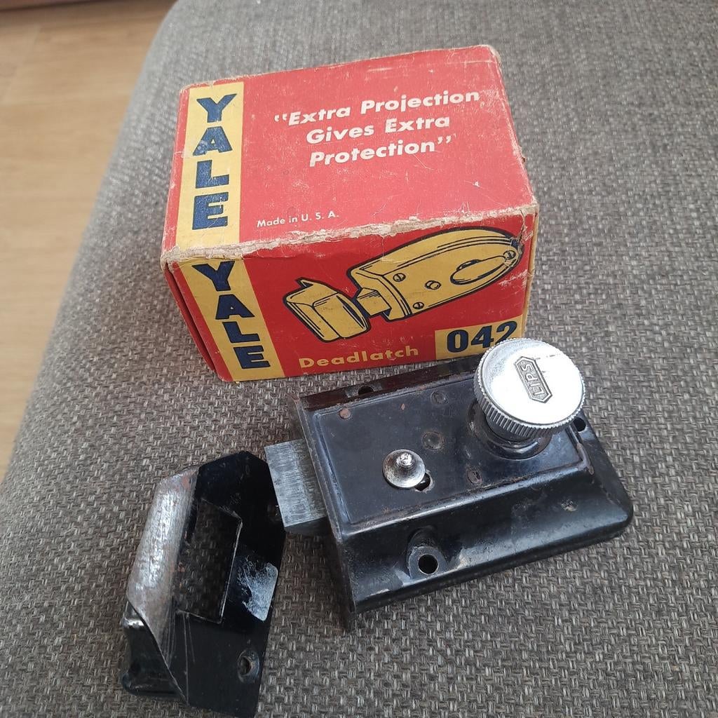 Vintage Yale Lips 042 oplegslot, Ophalen of Verzenden, Gebruikt, IJzer, Overige typen