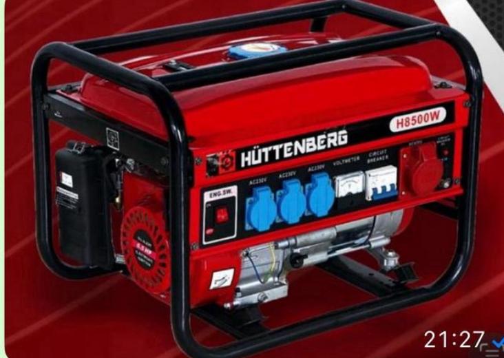 Hüttenberg H8500 €149,95  NIEUW, Doe-het-zelf en Verbouw, Ophalen, Nieuw, Minder dan 5 kVA, Benzine