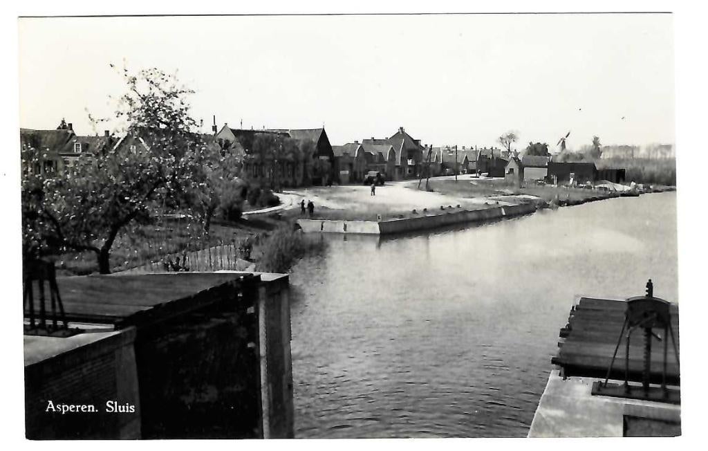 Asperen - Sluis, Verzamelen, Ansichtkaarten | Nederland, Verzenden, 1940 tot 1960, Ongelopen, Gelderland