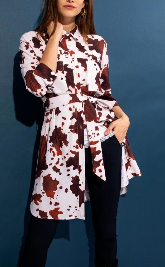 Blouse Loopy Cow Tuniek Studio Anneloes Maat S, Studio Anneloes, Bruin, Ophalen of Verzenden, Zo goed als nieuw