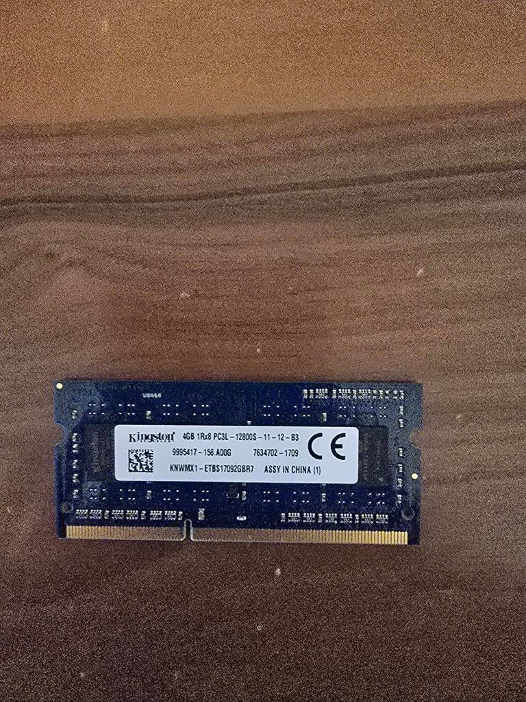 Kingston 4GB PC3L-12800S laptop ramgeheugen, Computers en Software, RAM geheugen, Zo goed als nieuw, Laptop, 4 GB, DDR3, Ophalen of Verzenden