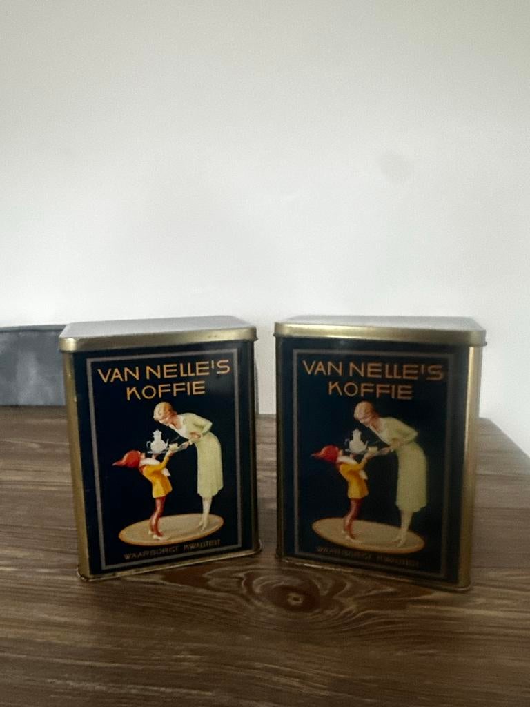Van Nelle's Koffie Blikken Doos, Verzamelen, Efteling, Ophalen of Verzenden, Gebruikt, Gebruiksvoorwerp