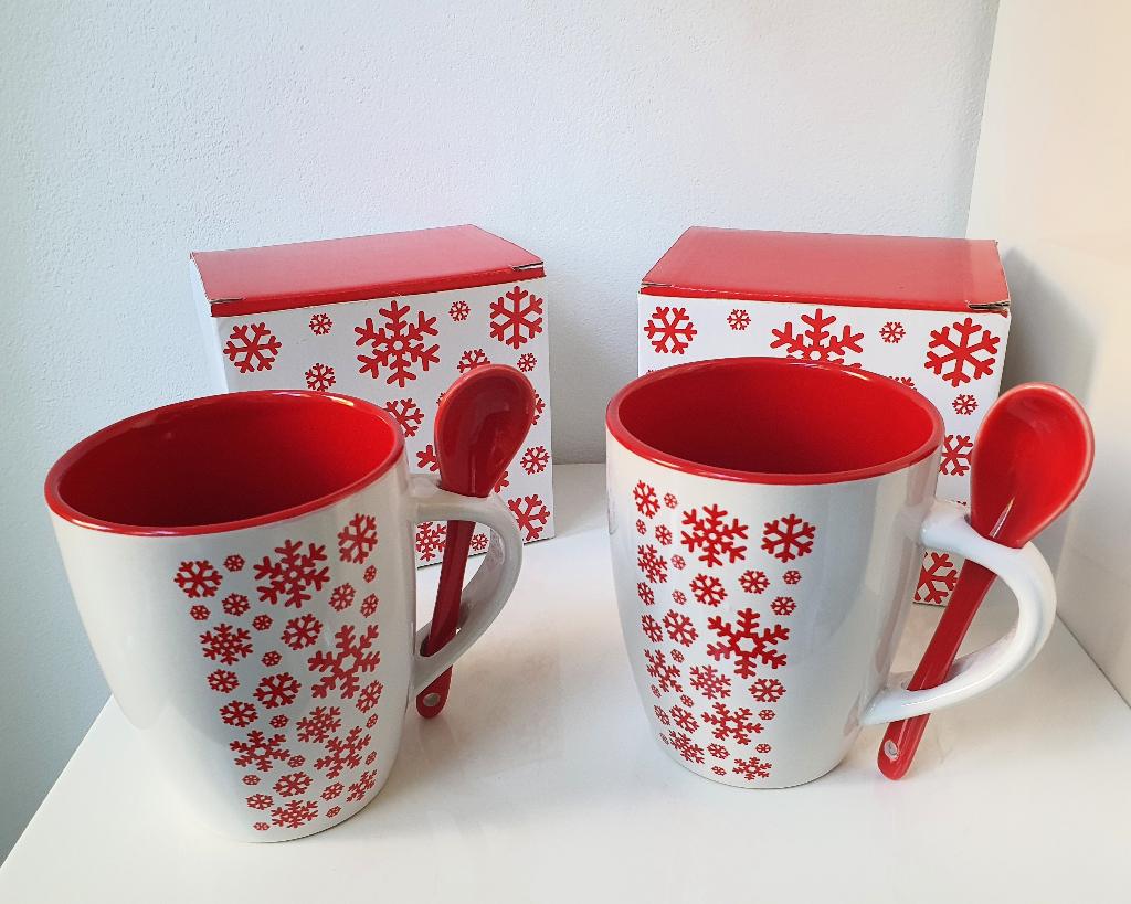 2 leuke kerst- of winter mokken, nieuw in de verpakking, Diversen, Kerst, Verzenden, Nieuw