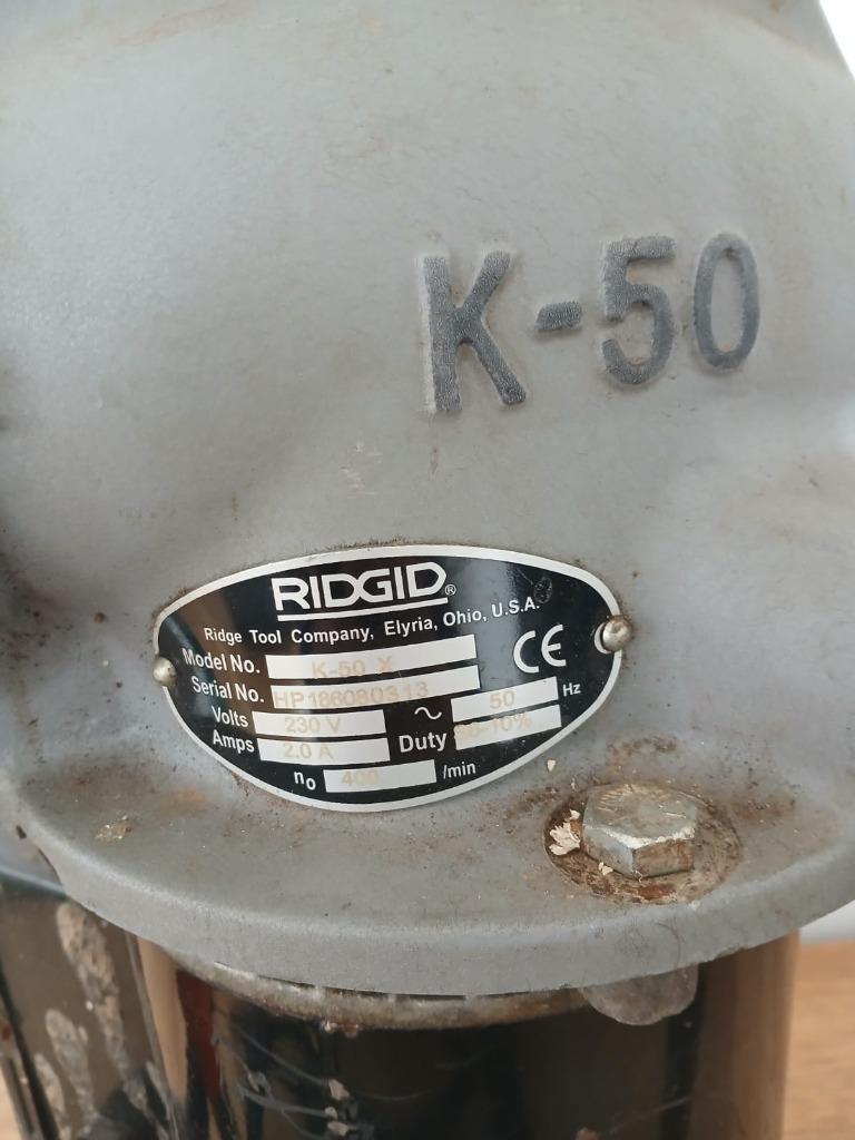 Ridgid K50 riool ontstoppingsmachine / verenmachine, Gebruikt, ., Ridgid, Ophalen of Verzenden
