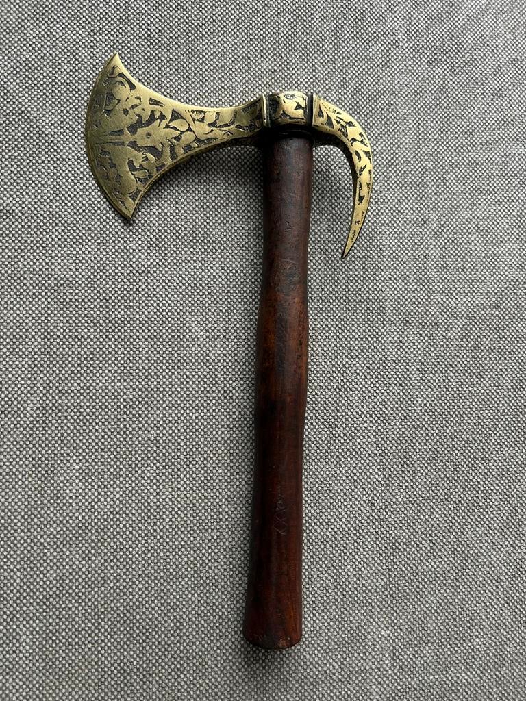 Decoratieve messing bijl, Antiek en Kunst, Ophalen of Verzenden