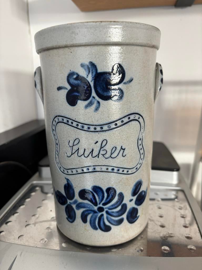 Keulse aardewerk suikerpot. Pot., Antiek en Kunst, Ophalen of Verzenden