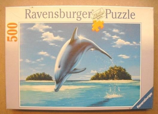 Ravensburger puzzel Dolfijn 500 stukjes, Ophalen of Verzenden, 500 t/m 1500 stukjes, Zo goed als nieuw, Legpuzzel