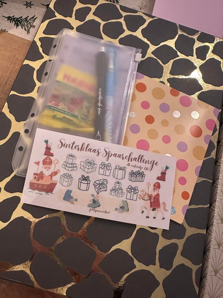 sinterklaas cashstuffing spaarchallenge, Diversen, Verzenden, Zo goed als nieuw