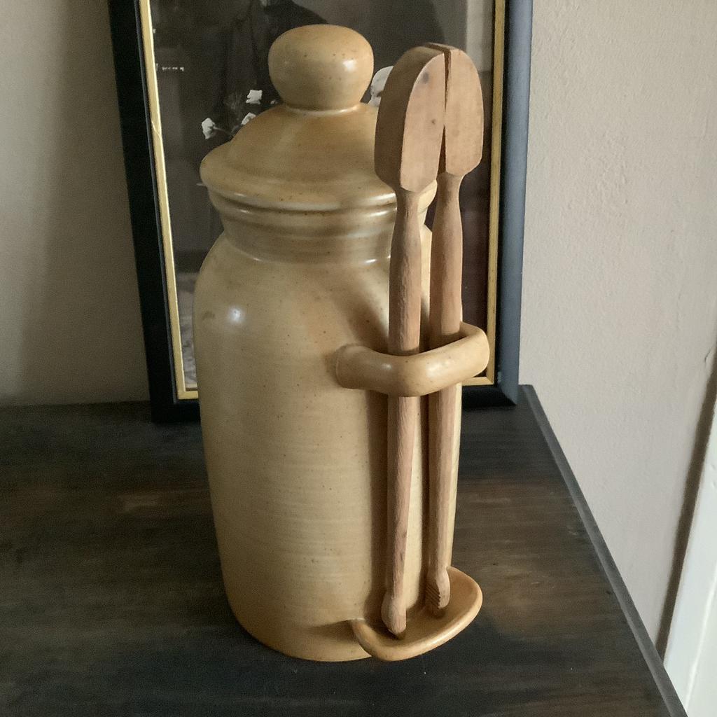 Vintage gres pot, Antiek en Kunst, Ophalen of Verzenden