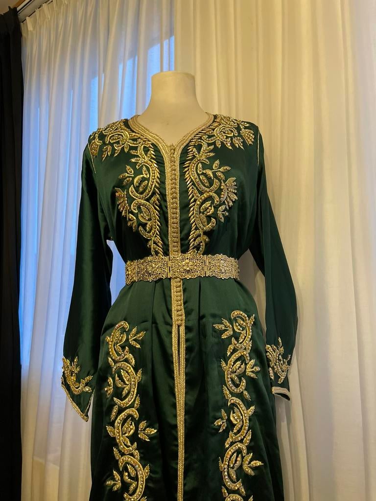 Schitterende Nieuwe!! Marokkaanse jurk/takchita/takshita, Maat 42/44 (L), Ophalen of Verzenden, Zo goed als nieuw, Onder de knie