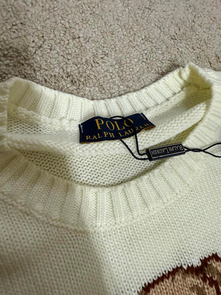 Ralph Lauren Beer Trui - Nieuw - Maat M, Ophalen of Verzenden, Nieuw, Maat 48/50 (M), Beige