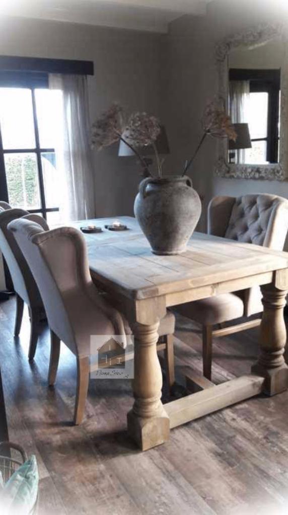 Landelijke balustertafel * eettafel * oud,kloostertafel *, Ophalen of Verzenden