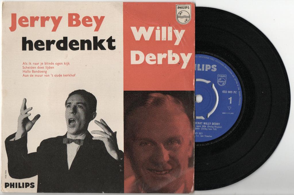 Jerry Bey – Jerry Bey Herdenkt Willy Derby, Ophalen of Verzenden, Gebruikt, Overige formaten, Overige genres