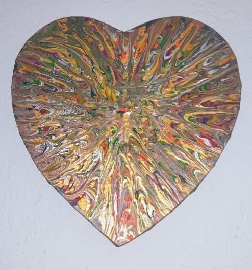 Schilderij abstract, Ophalen, Nieuw, Overige kleuren, Overige materialen