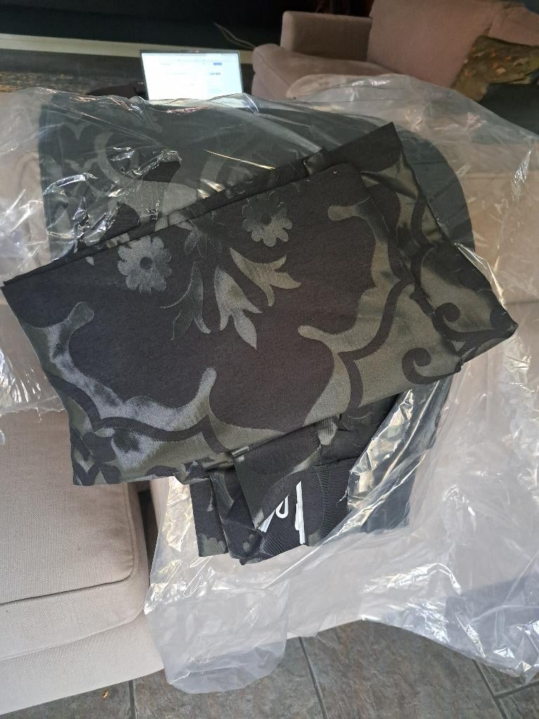 gordijnen gemaakt  NIEUW, Ophalen of Verzenden, Nieuw, Blauw, 200 cm of meer