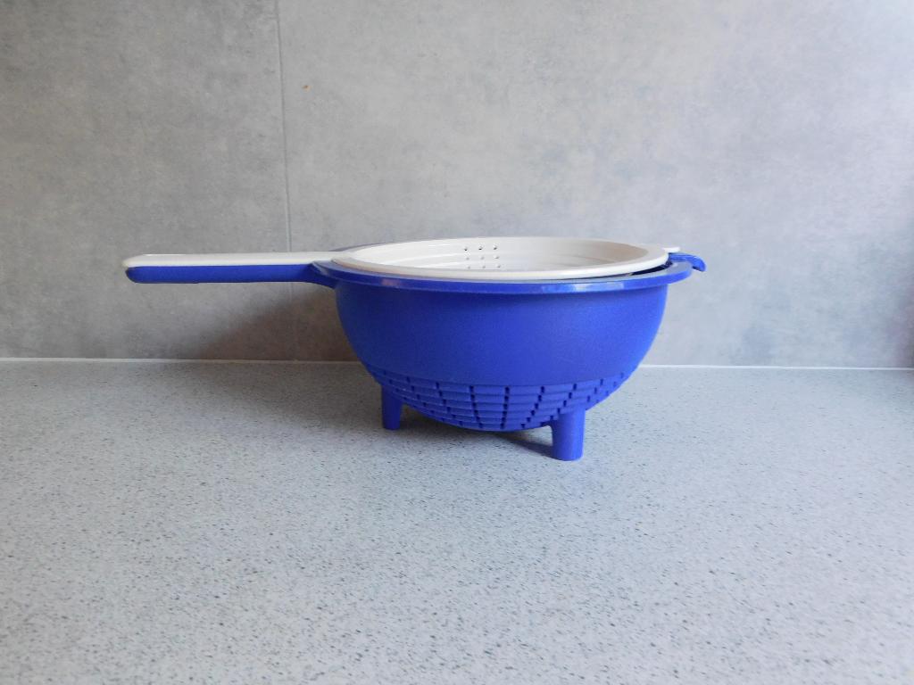 Tupperware Duo Vergiet Blauw Wit, Huis en Inrichting, Keuken | Tupperware, Ophalen of Verzenden, Zo goed als nieuw, Blauw, Overige typen