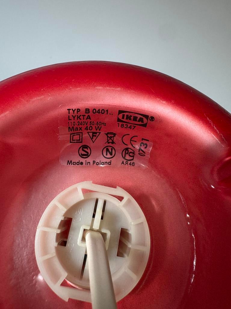 IKEA Tafellamp Lykta ‘mushroom’, Ophalen, Gebruikt, Glas, Minder dan 50 cm