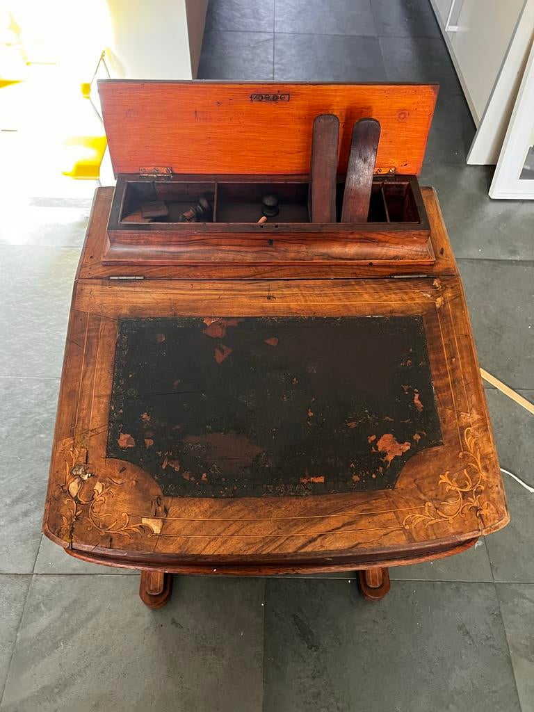 Antieke Davenport Secretaire / Bureau, Ophalen, Gebruikt