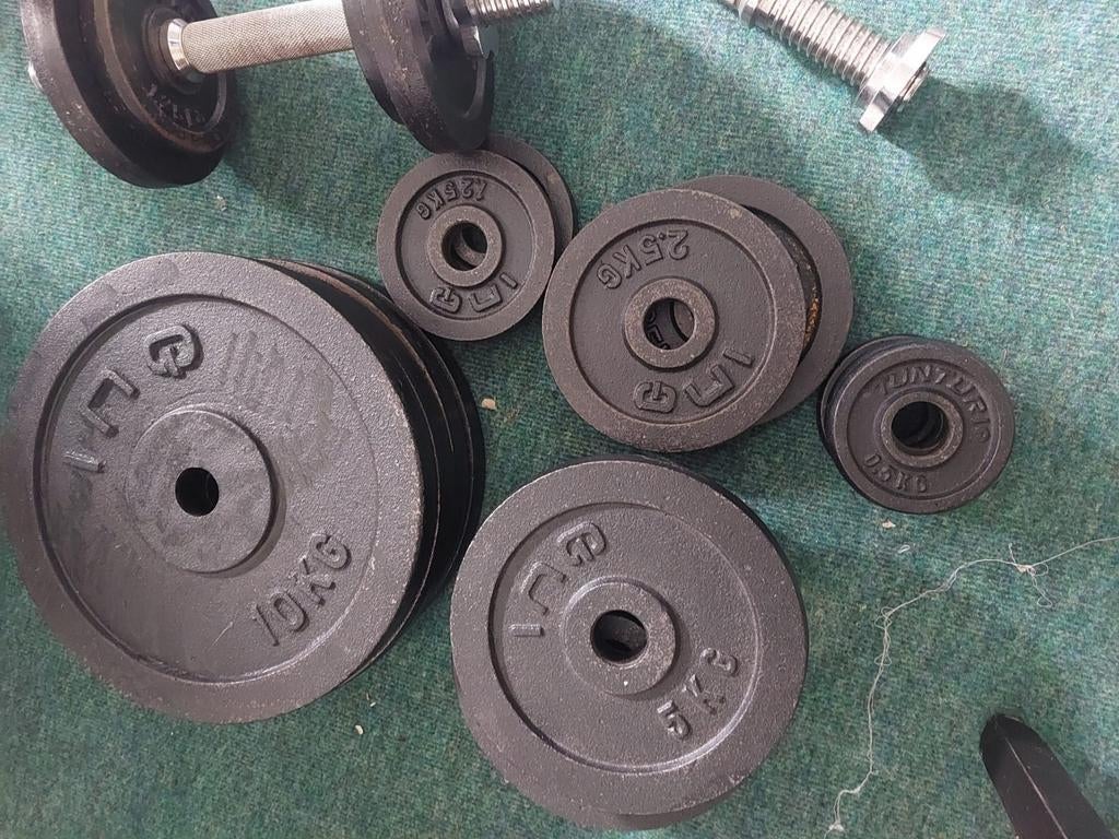 Halters 10kg, Ophalen, Zo goed als nieuw, Halterset