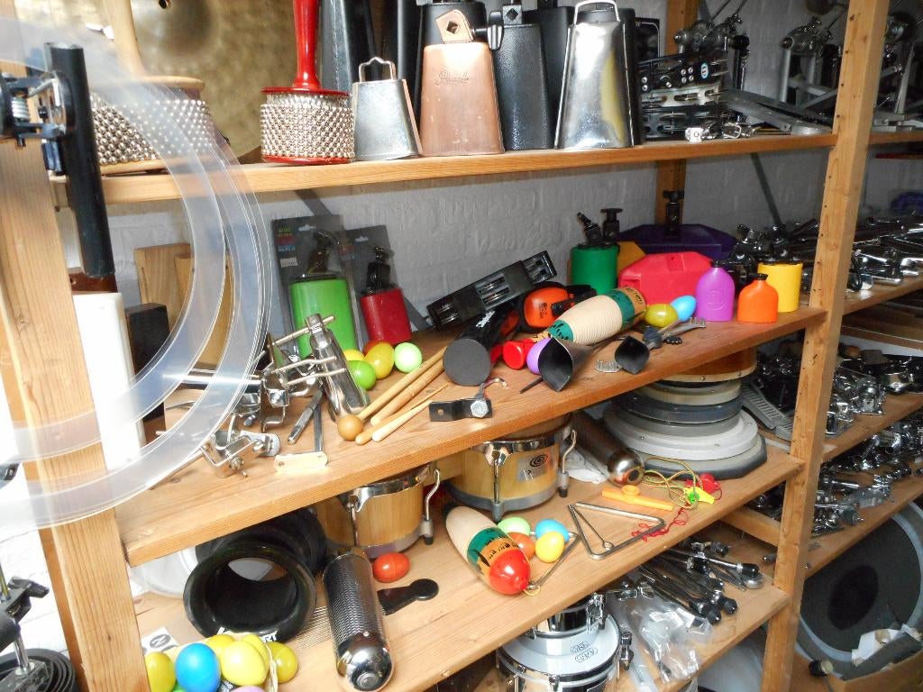 drumstellen, bekkens, snares, stands, vellen, stokken, enz.., Muziek en Instrumenten, Ophalen of Verzenden, Zo goed als nieuw