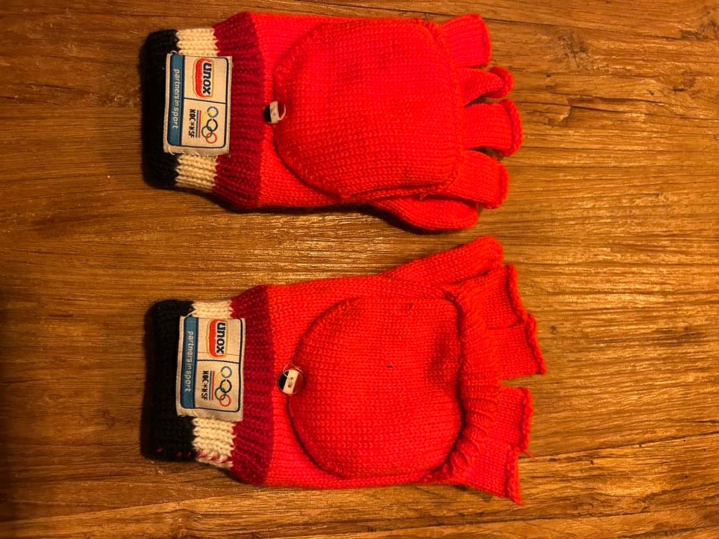 Unox handschoenen oranje - one size, Ophalen of Verzenden, Zo goed als nieuw, Handschoenen