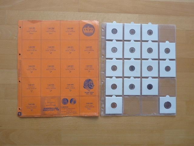 1 cent 1967 - 1980 1x 5 cent 1950, Postzegels en Munten, Munten | Nederland, Ophalen of Verzenden, Koningin Juliana, Losse munt