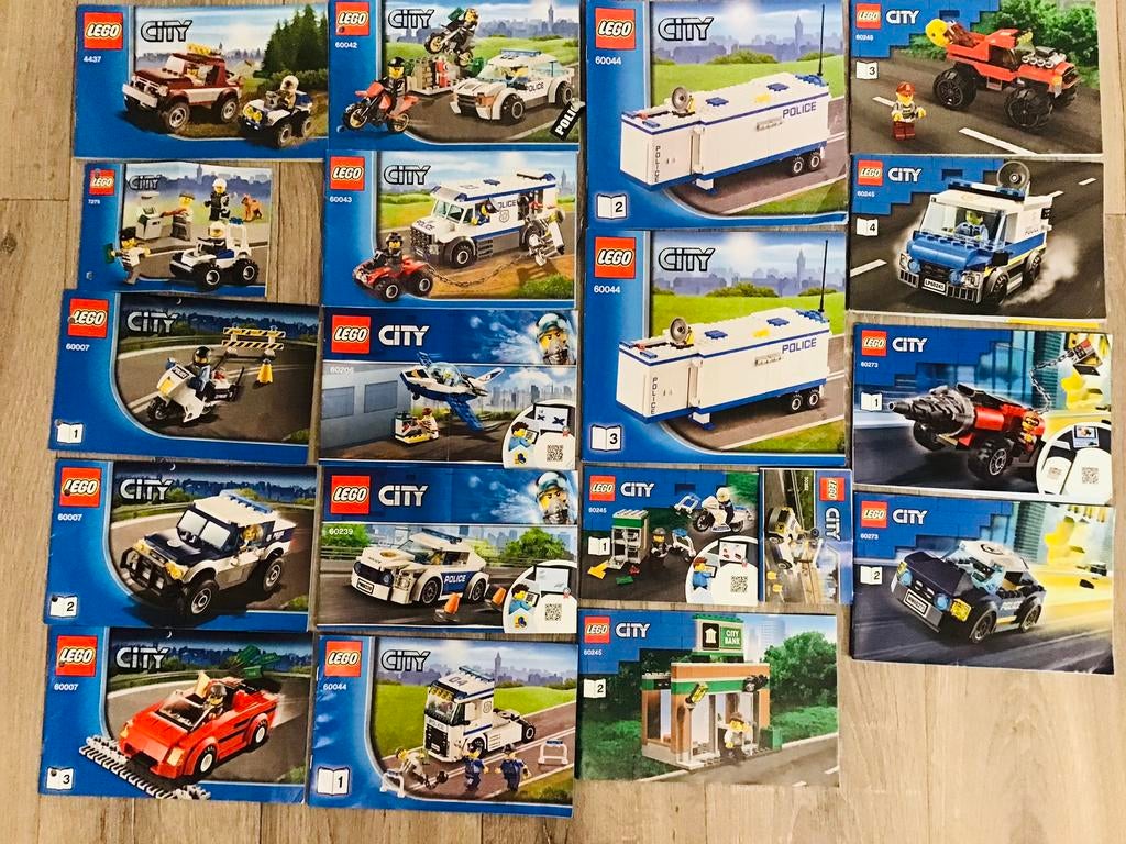LEGO city police, politie, 11 sets, compleet en ZGAN, Ophalen of Verzenden, Zo goed als nieuw, Complete set, Lego