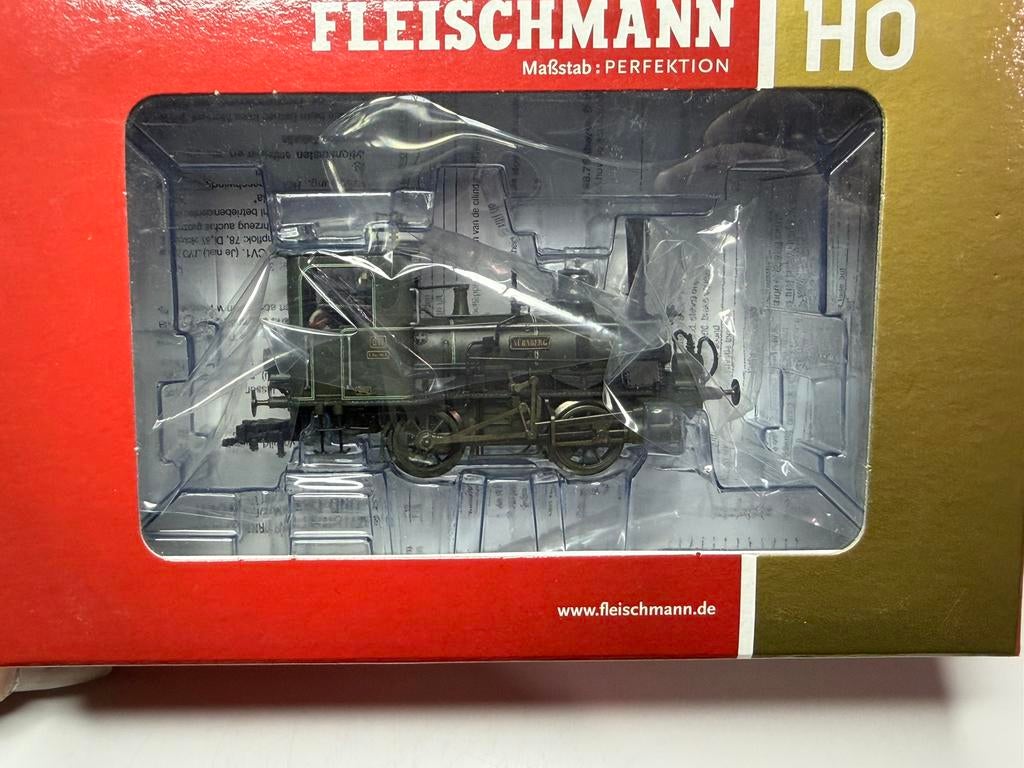 Fleischmann 481171 H0 Tenderlocomotief BR 98.75 K.Bay.Sts.B., Hobby en Vrije tijd, Modeltreinen | H0, Zo goed als nieuw, Locomotief