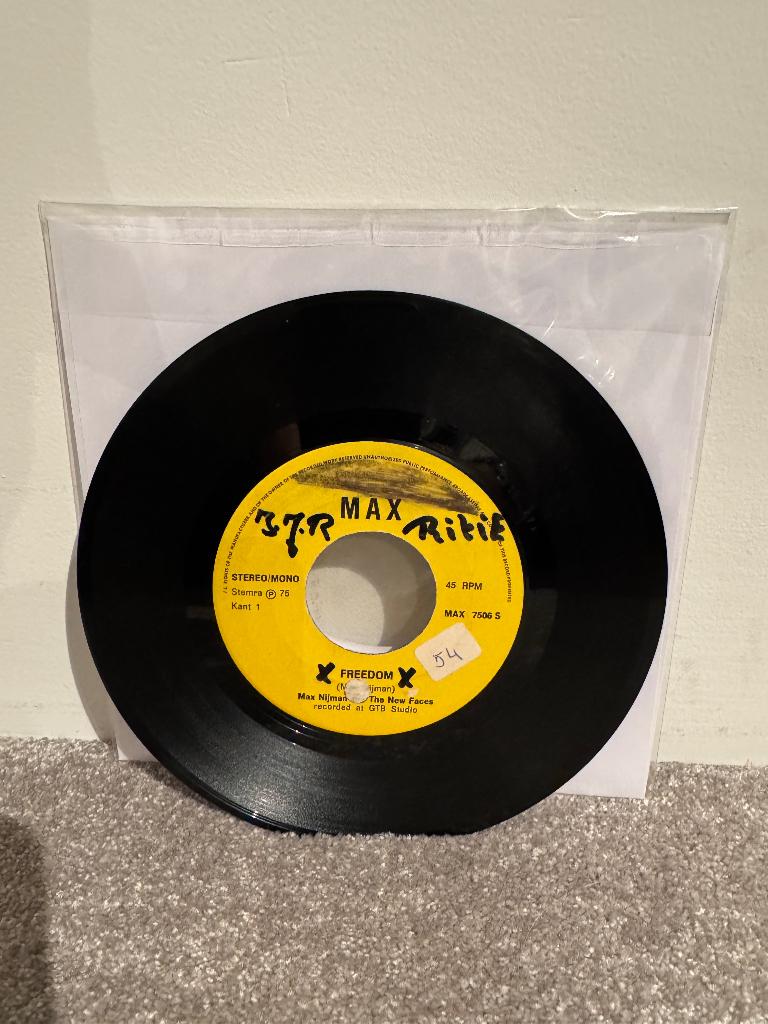 Max Nijman - Freedom / Horie Mie, 7 inch, Single, Ophalen of Verzenden, Zo goed als nieuw