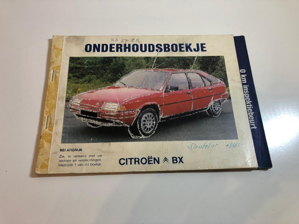 B931 Onderhoudsboekje Citroen BX, Ophalen of Verzenden