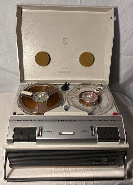 Grundig TK17 de Luxe Bandrecorder, Ophalen of Verzenden, Bandrecorder, Met stofkap