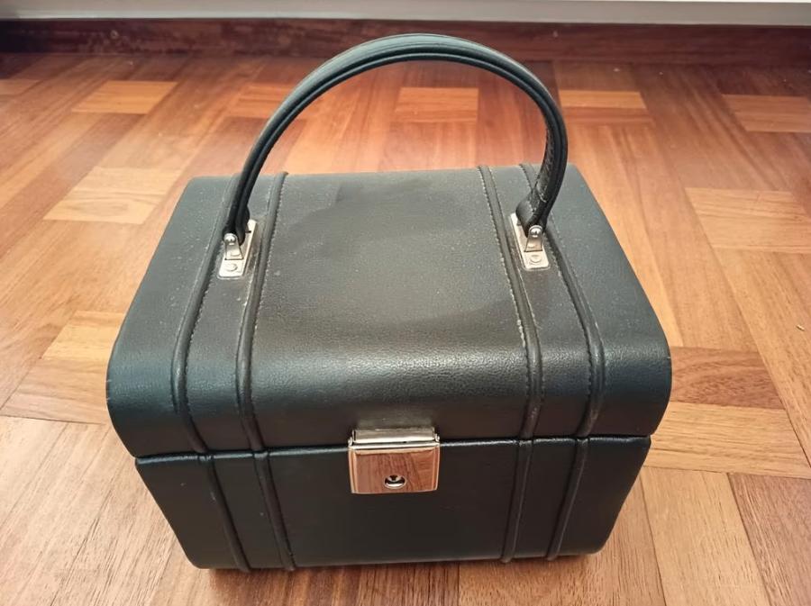 Zwarte Make-up Koffer met Spiegel, Gebruikt, Zwart, Met slot, Ophalen of Verzenden