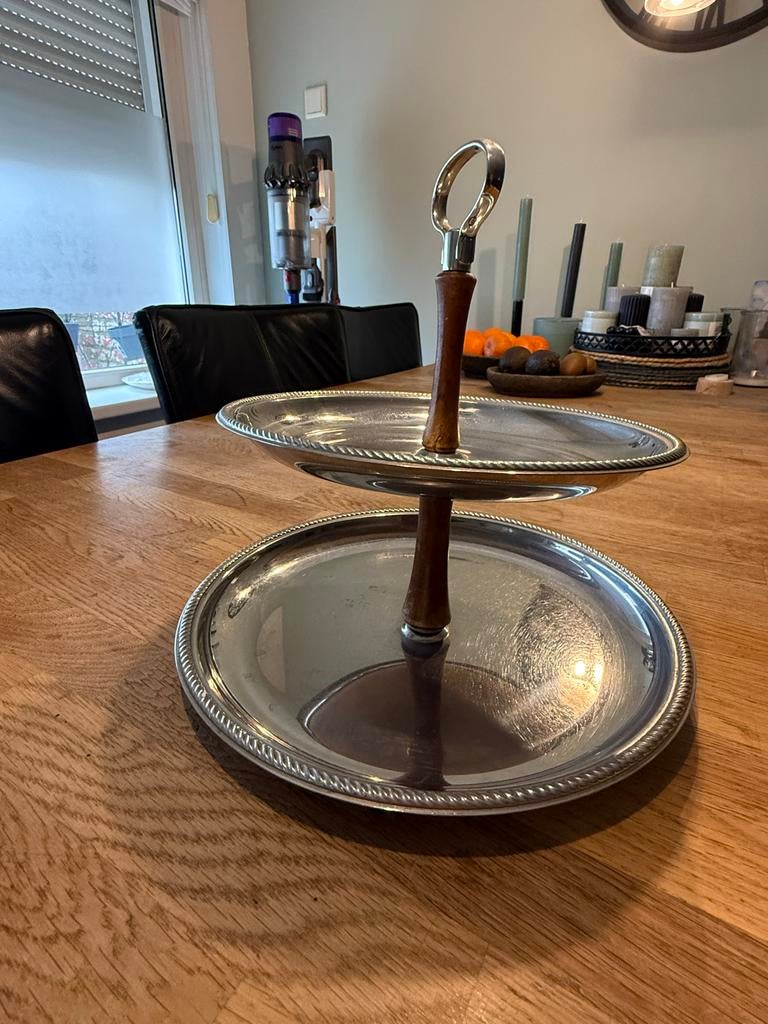 Alfra Alessi Etagère, 2 laags Vintage Design, Ophalen of Verzenden, Gebruikt