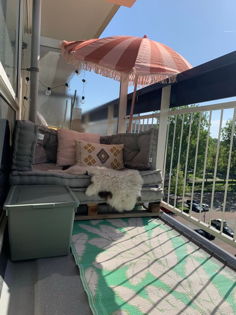 2x set Palletkussens Karwei 120x80 met hoes, Tuin en Terras, Tuinmeubel-accessoires, Ophalen, Gebruikt