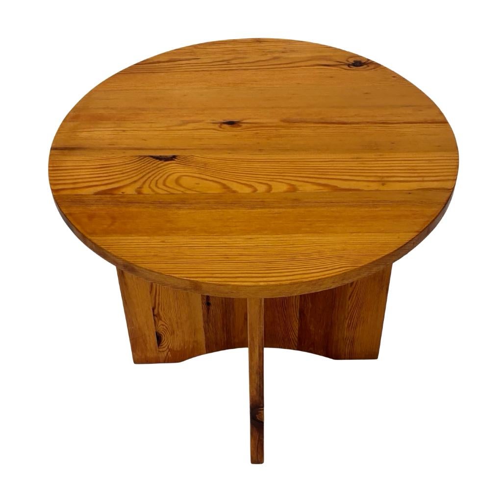 Vintage bijzettafeltjes Pinewood Grenen set jaren 70 design, Minder dan 55 cm, Gebruikt, Vintage, Vintage