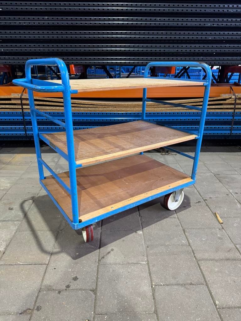 Magazijnkar - Orderpickkar - Werkplaatskar, Doe-het-zelf en Verbouw, Transportwagens, 100 liter of meer, Ophalen, Zo goed als nieuw