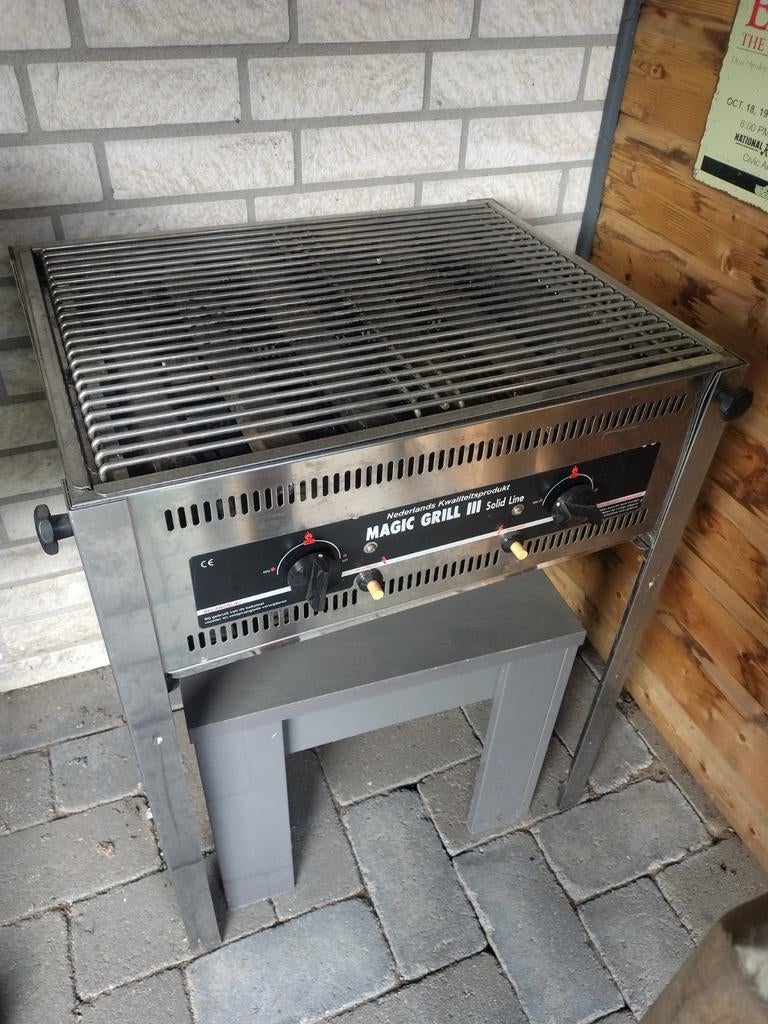 Professionele Horeca Gasbarbecue - Magic Grill III, Tuin en Terras, Gasbarbecues, Gebruikt, Ophalen