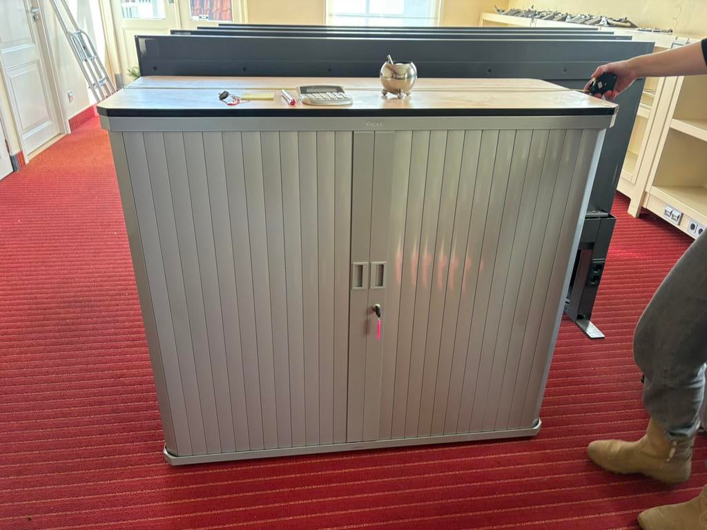 Gispen kast, Huis en Inrichting, Kasten | Roldeurkasten en Archiefkasten, Ophalen, Gebruikt, 100 tot 150 cm, 100 tot 150 cm