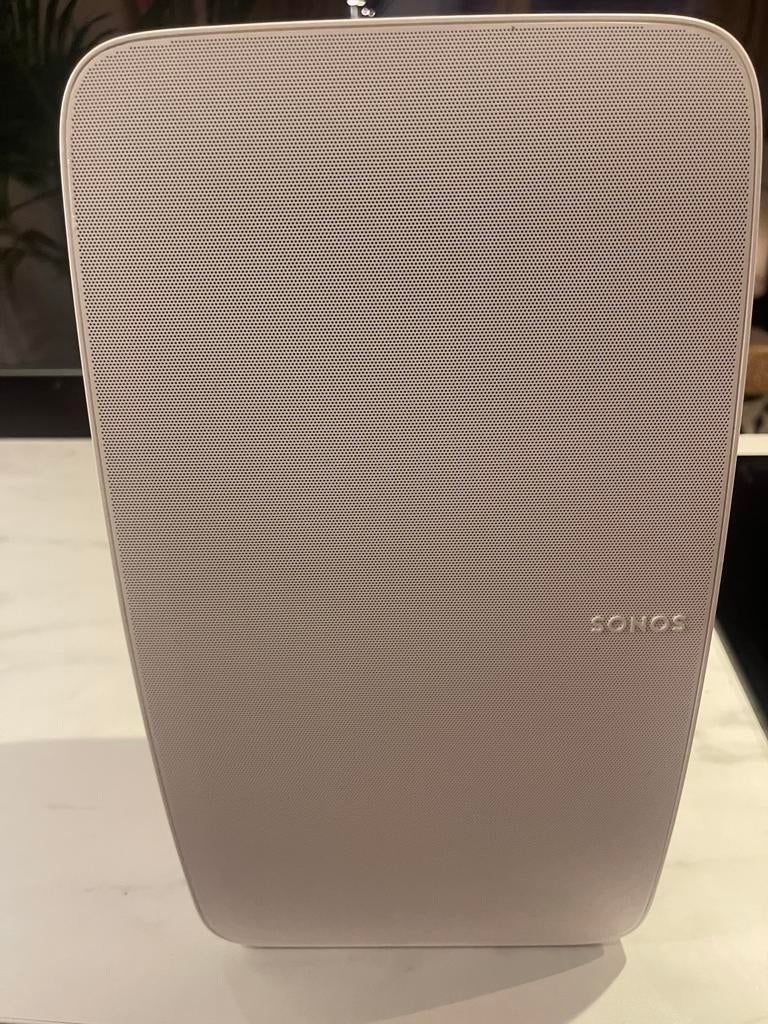 Twee witte Sonos PLAY:5 speakers, Audio, Tv en Foto, Luidsprekers, Ophalen, Gebruikt, Sonos, Minder dan 60 watt